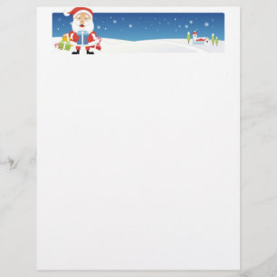 Papel Carta Natal - Banner Papais noeis