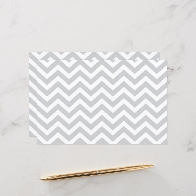 Papel Cartão Chevron Espesso Cinza e Branco V1 (Frente/Verso In Situ)