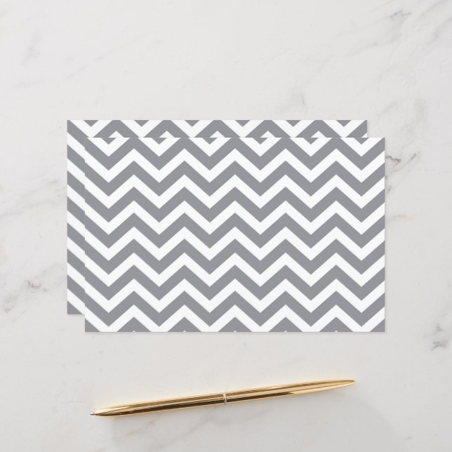 Papel Cartão Chevron Espesso Cinza e Branco V2 Cas (Frente/Verso In Situ)