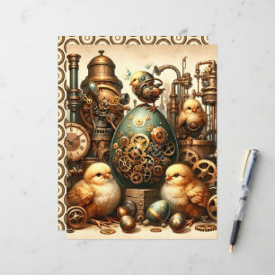 Papel-cárter Ephemera, Páscoa Steampunk