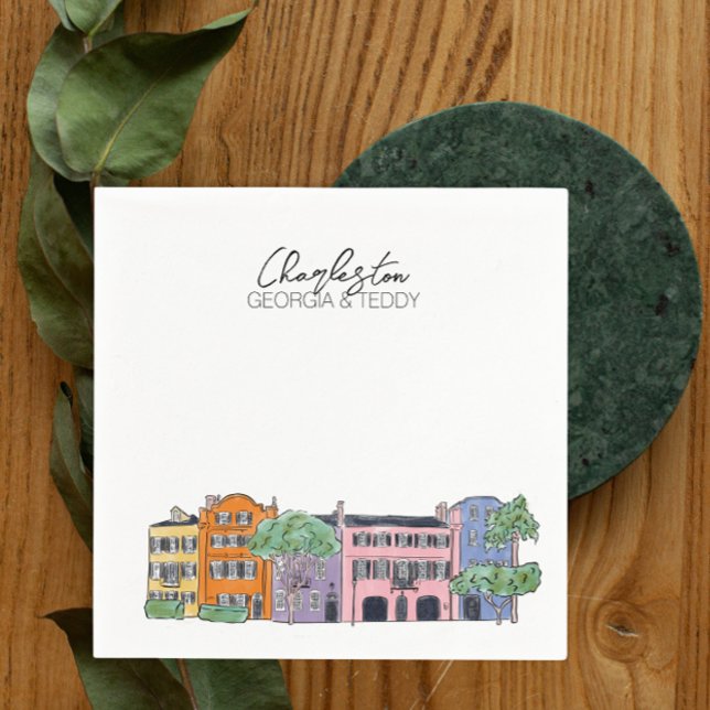 Papel Charleston, guardanapo de cocktail de Casamento da (Criador carregado)