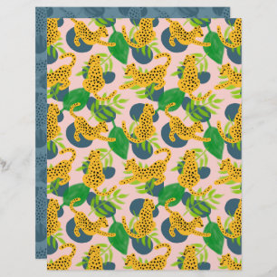 Papel Cheetah Scrapbook