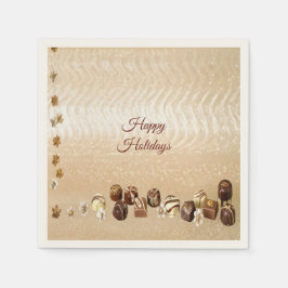 Papel Chocolates Sortidos com Guardanapo de Flores Decor