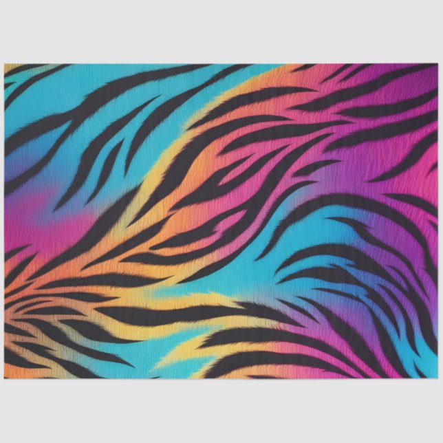 Papel Colorido Tecido de Impressão Animal (Frente )