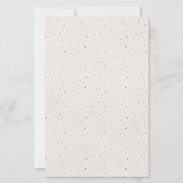 Papel com Padrão de Coraçãozinho (Frente)