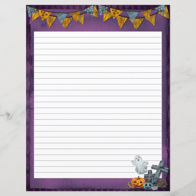 Papel com revestimento de Papel de carta de bruxas (Frente)