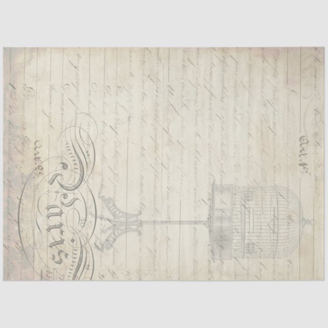 Papel Companheiro de Decoupage Ephemera Peacock (Frente )