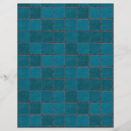 Papel Craft Adobe Terracota Telha Azul Teal