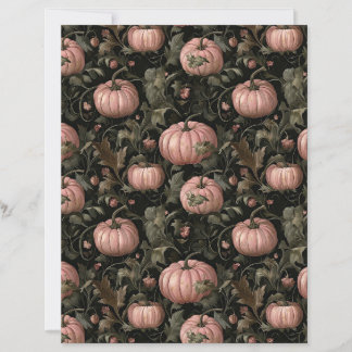 Papel Craft de Abóbora Floral de Outono