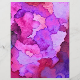 papel craft em estilo aquarela colorido 8.5x11"