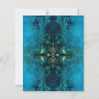 Papel Craft Kaleidoscópio Azul Pavão Tinta Álcool