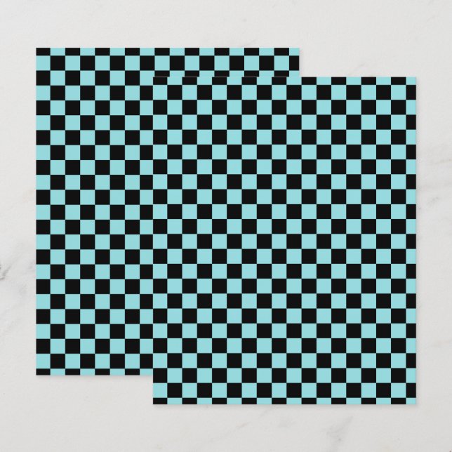 Papel Craft Xadrez Azul e Rosa (Frente/Verso)