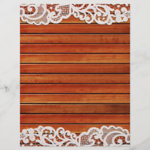 Papel da madeira & do álbum de recortes do laço