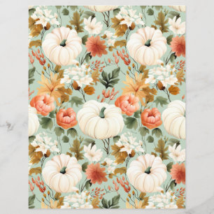 papel de abate colorido do padrão da abóbora