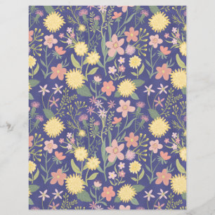 papel de álamo flores florais cor-de-rosa botânica