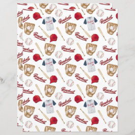 Papel de Álbum de Recortes de Beisebol