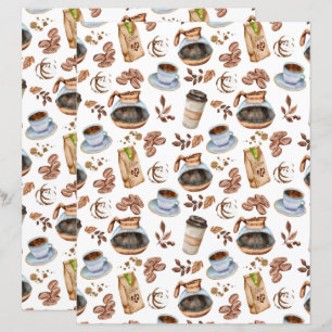 Papel de Álbum de Recortes de Café