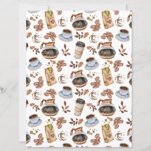 Papel de Álbum de Recortes de Café