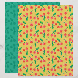Papel de Álbum de Recortes de Cereja