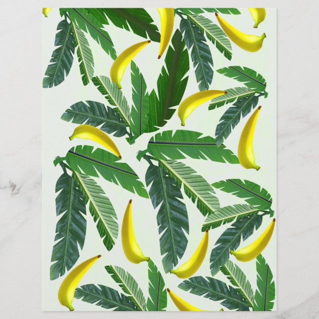 Papel de Album de Recortes de Folha de Banana (Frente)