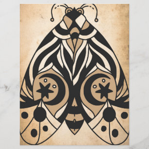 Papel de álbum de recortes de mariposa mística cel