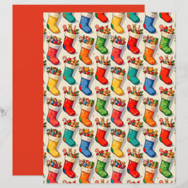 Papel de Álbum de Recortes de Meias Cheias