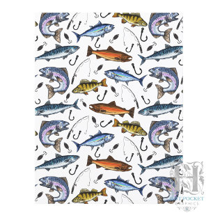 Papel de Álbum de Recortes de Pesca