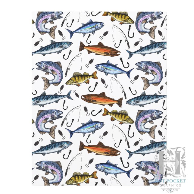 Papel de Álbum de Recortes de Pesca (Criador carregado)