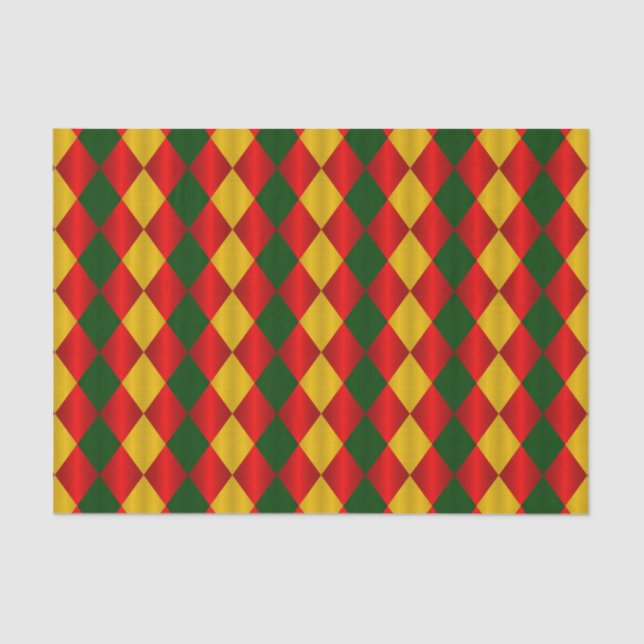 PAPEL DE ARMAZENAMENTO DE TECIDO Dourado-Vermelho- (Frente )