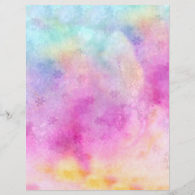 Papel de Arroz pintado por aquarelas (Frente)