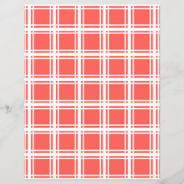 Papel de Artesanato branco e coral brilhante
