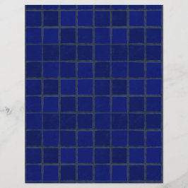 Papel de Artesanato de Azulejos Azul do Adobe Coba
