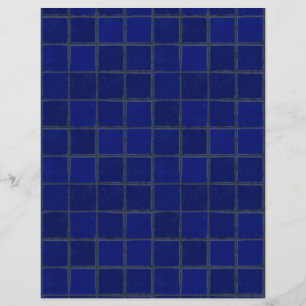 Papel de Artesanato de Azulejos Azul do Adobe Coba