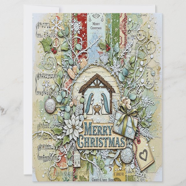 Papel de artesanato de Natal da Natividade (Frente)