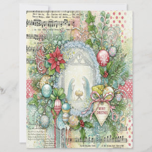 Papel de artesanato de Natal da Natividade