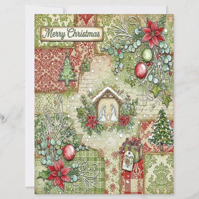 Papel de artesanato de Natal da Natividade (Frente)