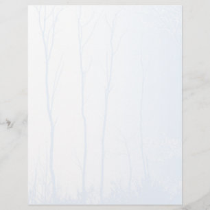 Papel de árvore azul pálido