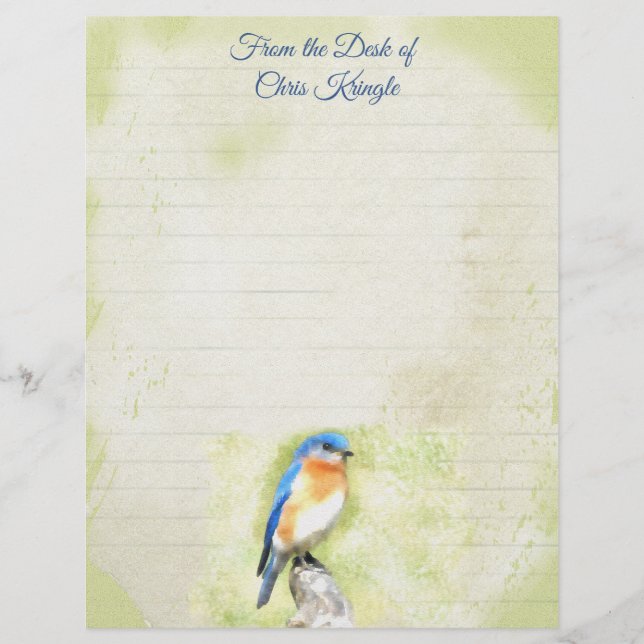 Papel de Carta Bluebird (Frente)