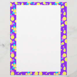 Papel de carta/cabeça de carta com limite divertid