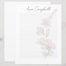 Papel de Carta com Nome em Roteiro Chic Monograma 