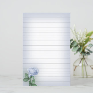 Papel de carta com Rosa azul