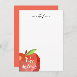 Papel de Carta da Apple Personalizado   Cartões de