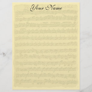 Papel de Carta da Partita de Bach