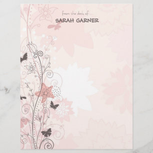 Papel de carta das Flores bonito da primavera Whim