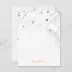 Papel de Carta de Convite para Pontos de Glitter S
