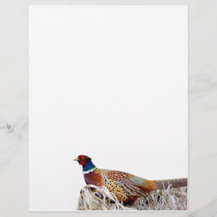 Papel de Carta de Fotos de Faisão com Alças