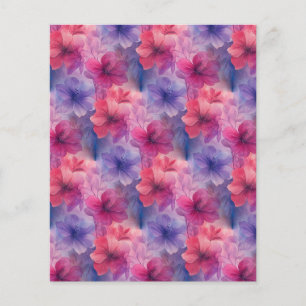 Papel de carta de Hibiscus Rosa e Roxo Vibrante