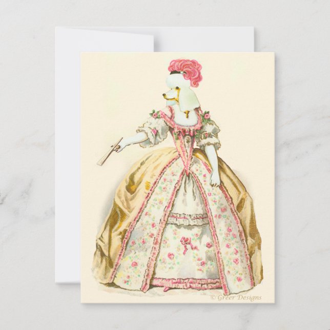 Papel de Carta de Moda Marie Antoinette (Frente)