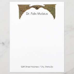 Papel de Carta de Olhos do Sci Fi Flying