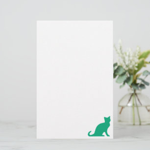 Papel de carta de papelaria para gatos com gatinho